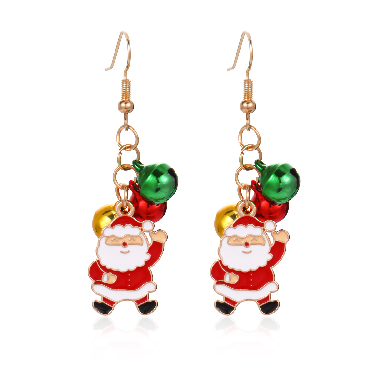 9. Santa bell earrings