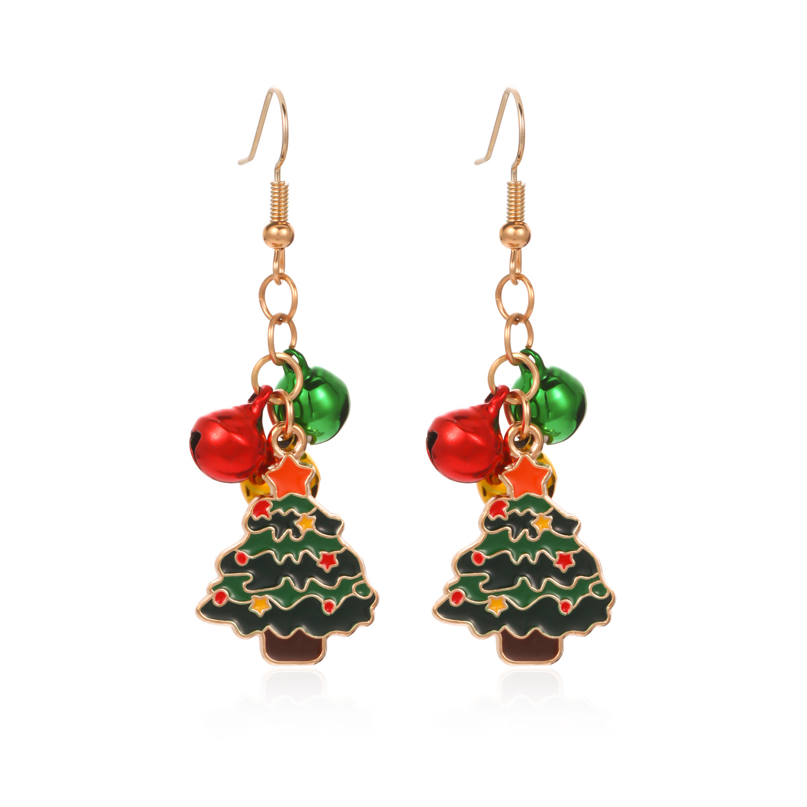 17. Bell Christmas Tree Earrings