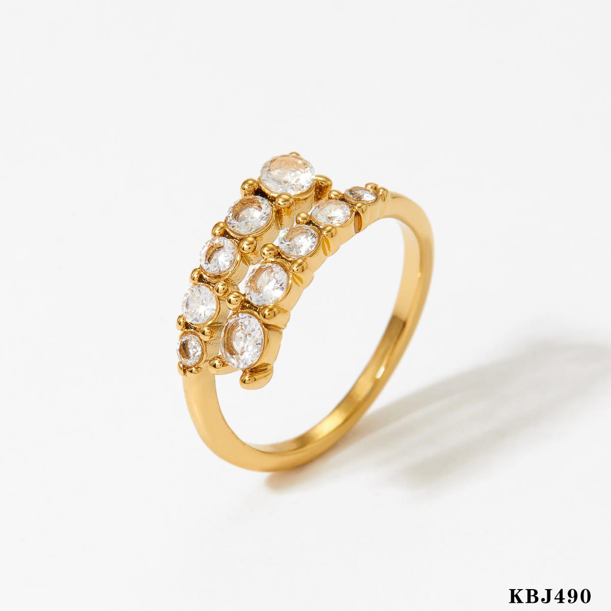 Golden white zirconium KBJ490