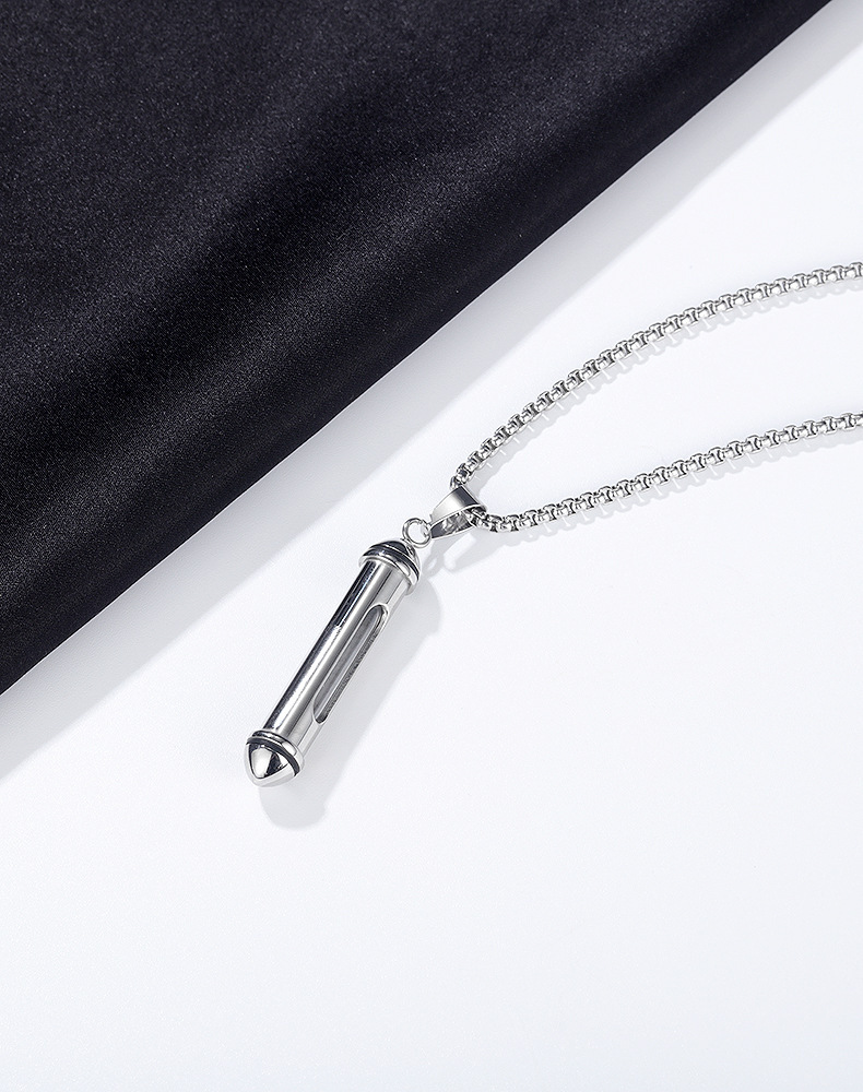 [1573] steel color (single pendant without chain)