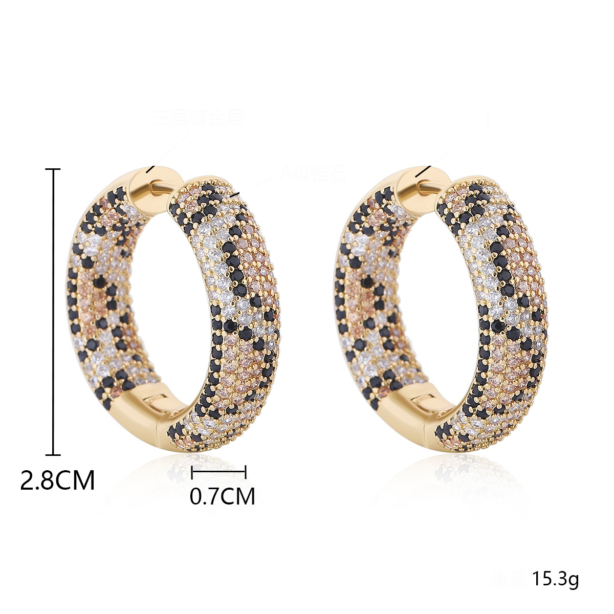 2.8*0.7cm gold plated en04-8