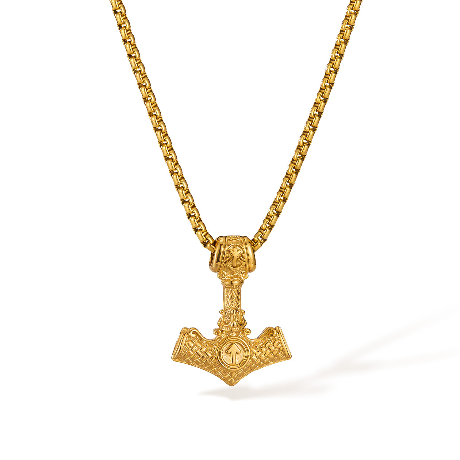 Gx2538-gold pendant + 3*55 with chain