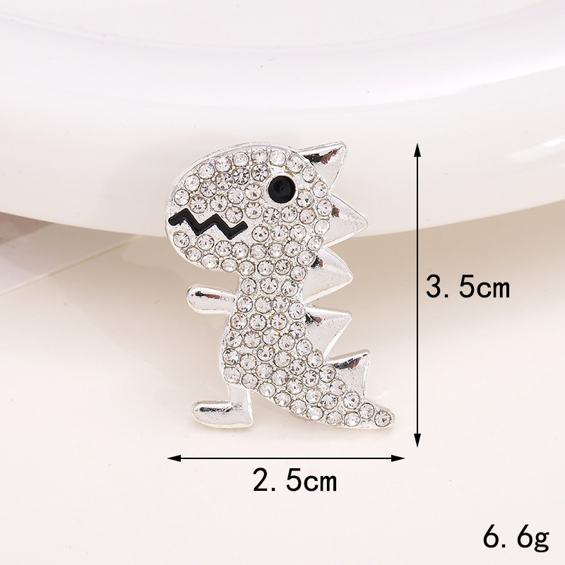 D1626 drill small dinosaur (Silver)