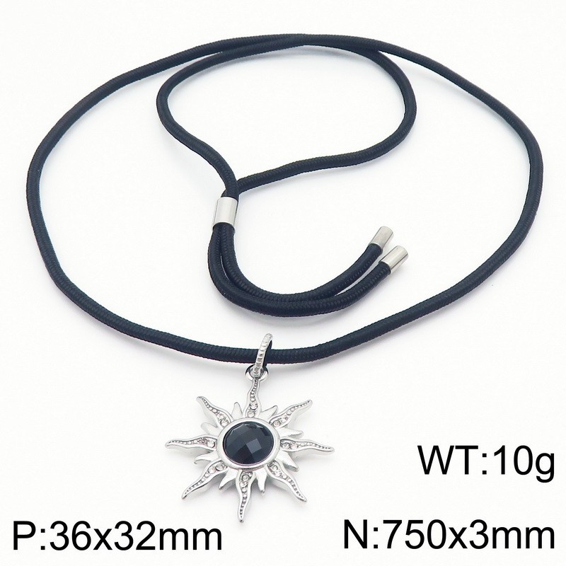 Steel color necklace