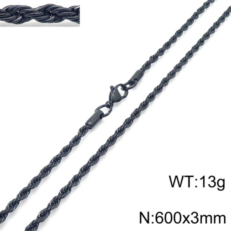 Black twist chain 60*3cm=kn 228830 -z