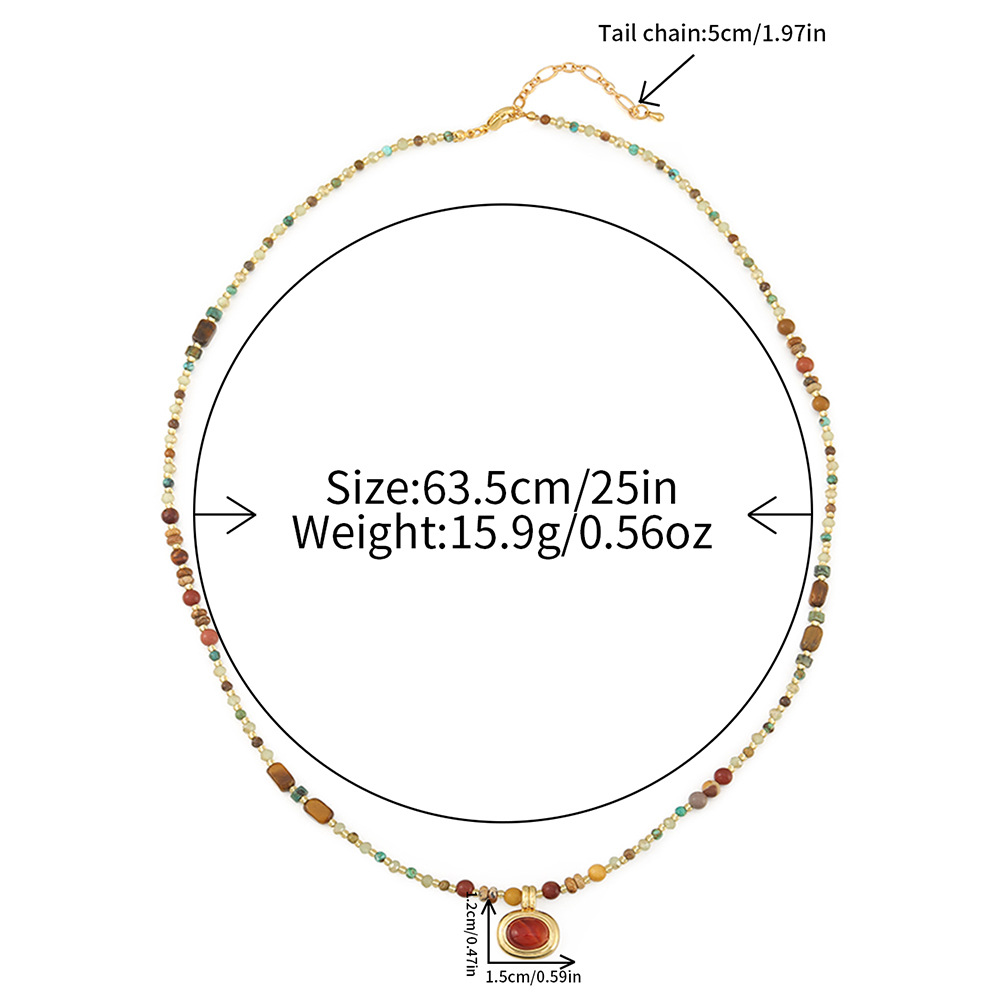 红玛瑙毛衣链XL-1234DY01-1