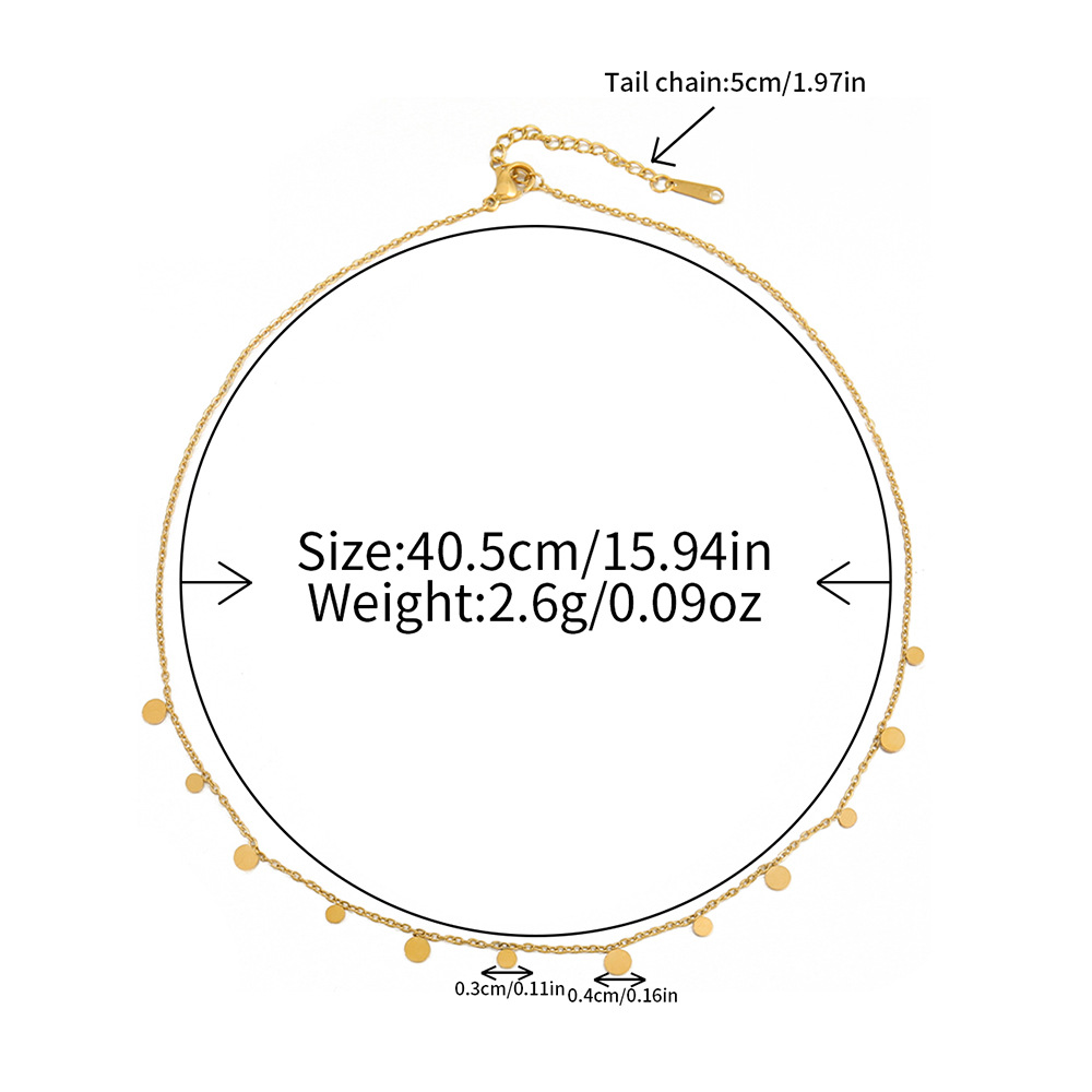 圆片百搭项链