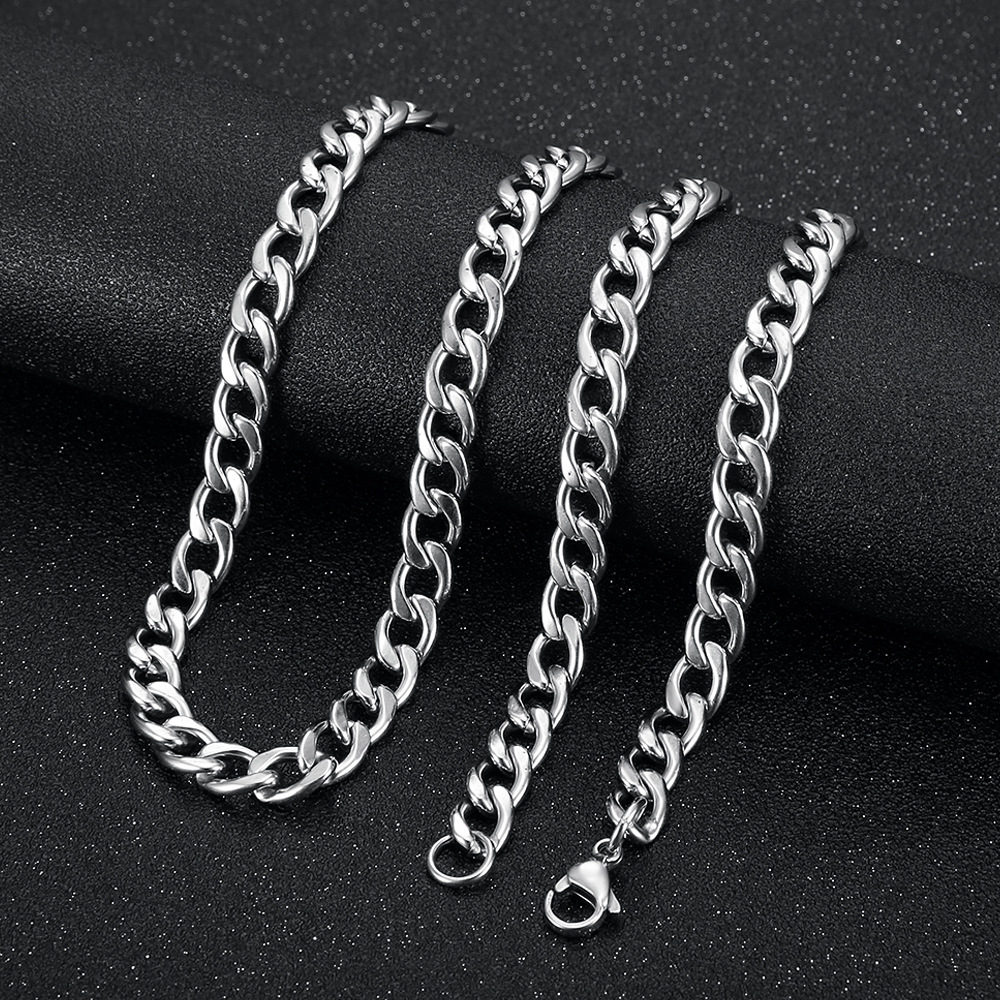 F 7mm*60cm steel color chain