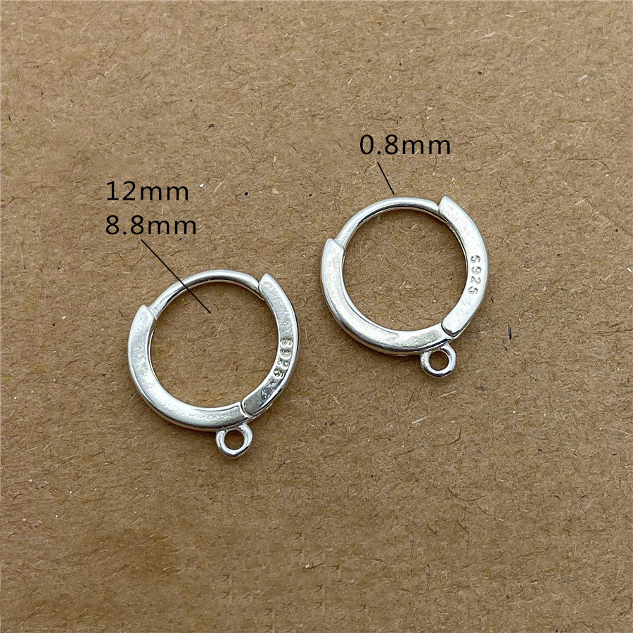 925 Sterling Silver Medium Pair