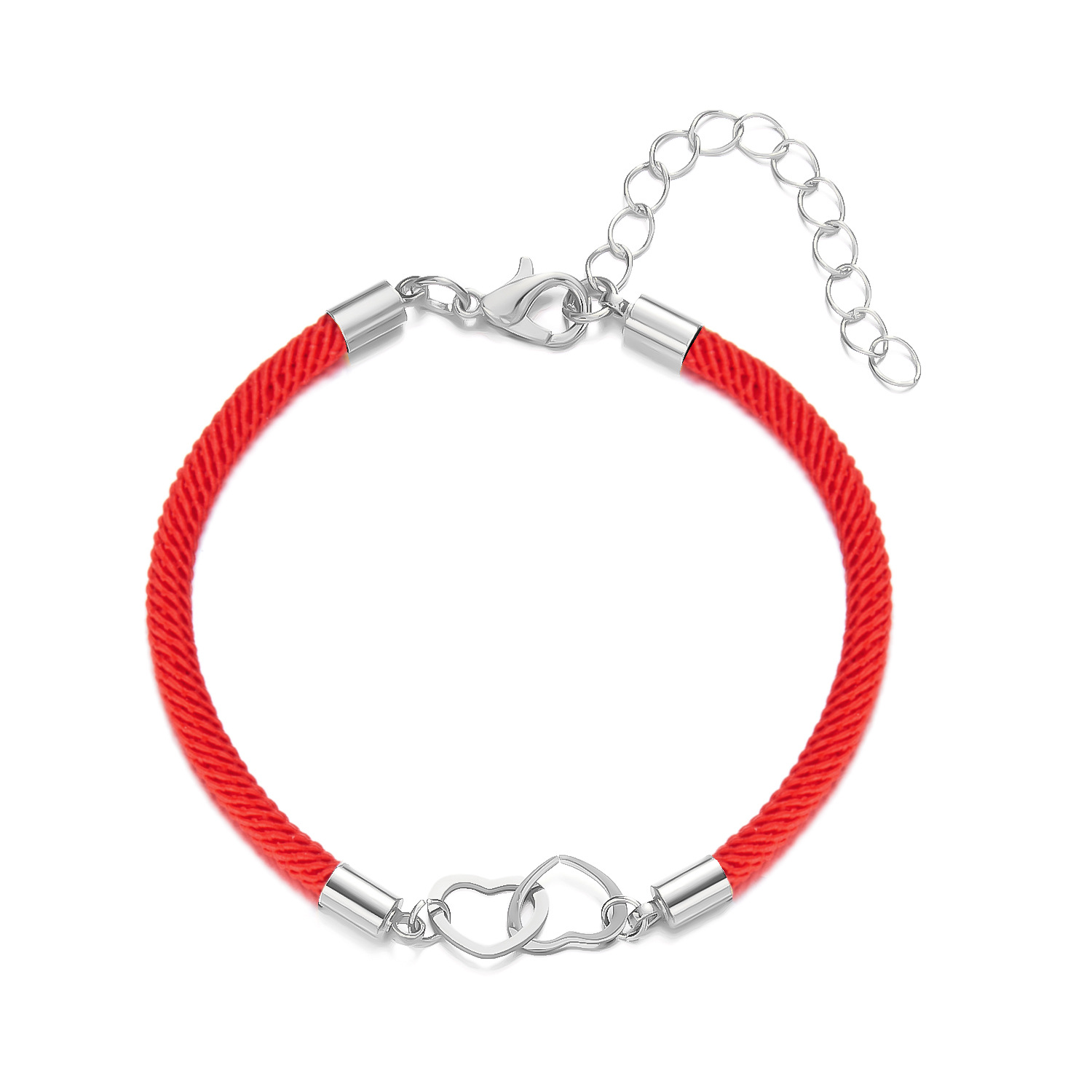 Steel color-red rope