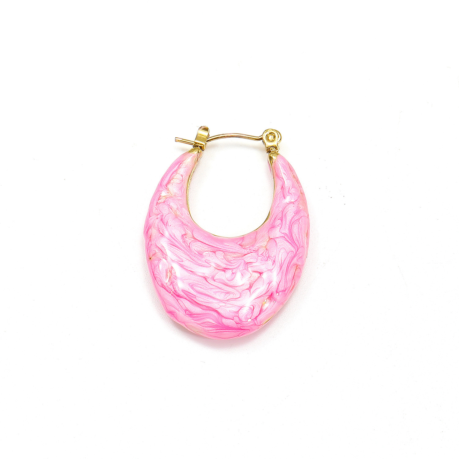 Golden pink enamel