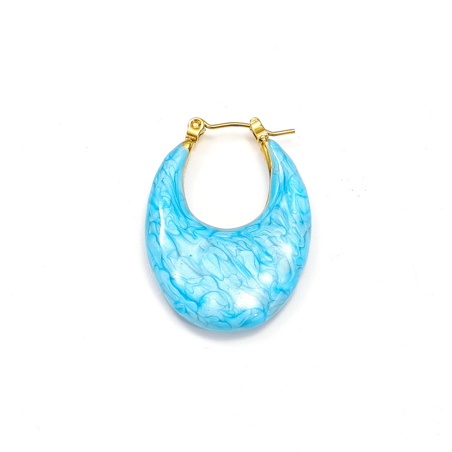 Golden blue enamel