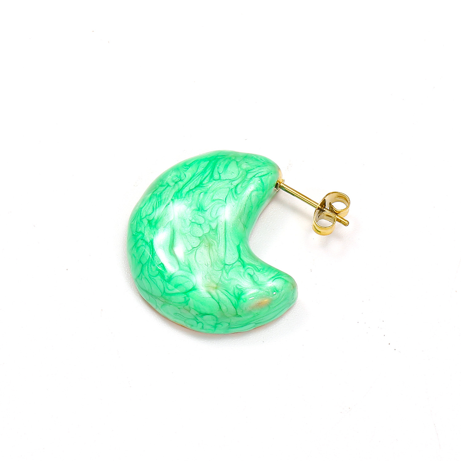 Golden green enamel