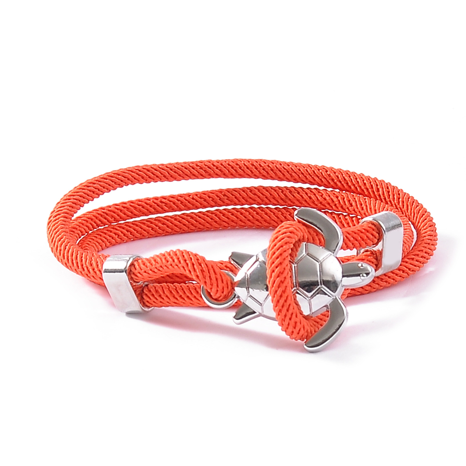 Orange rope silver turtle