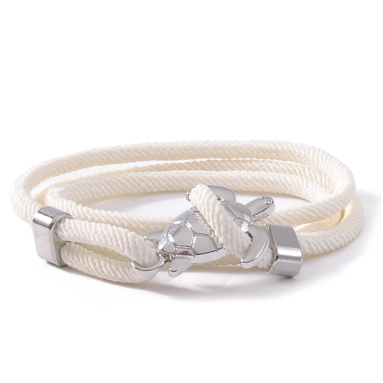 Off-white rope silver turtle