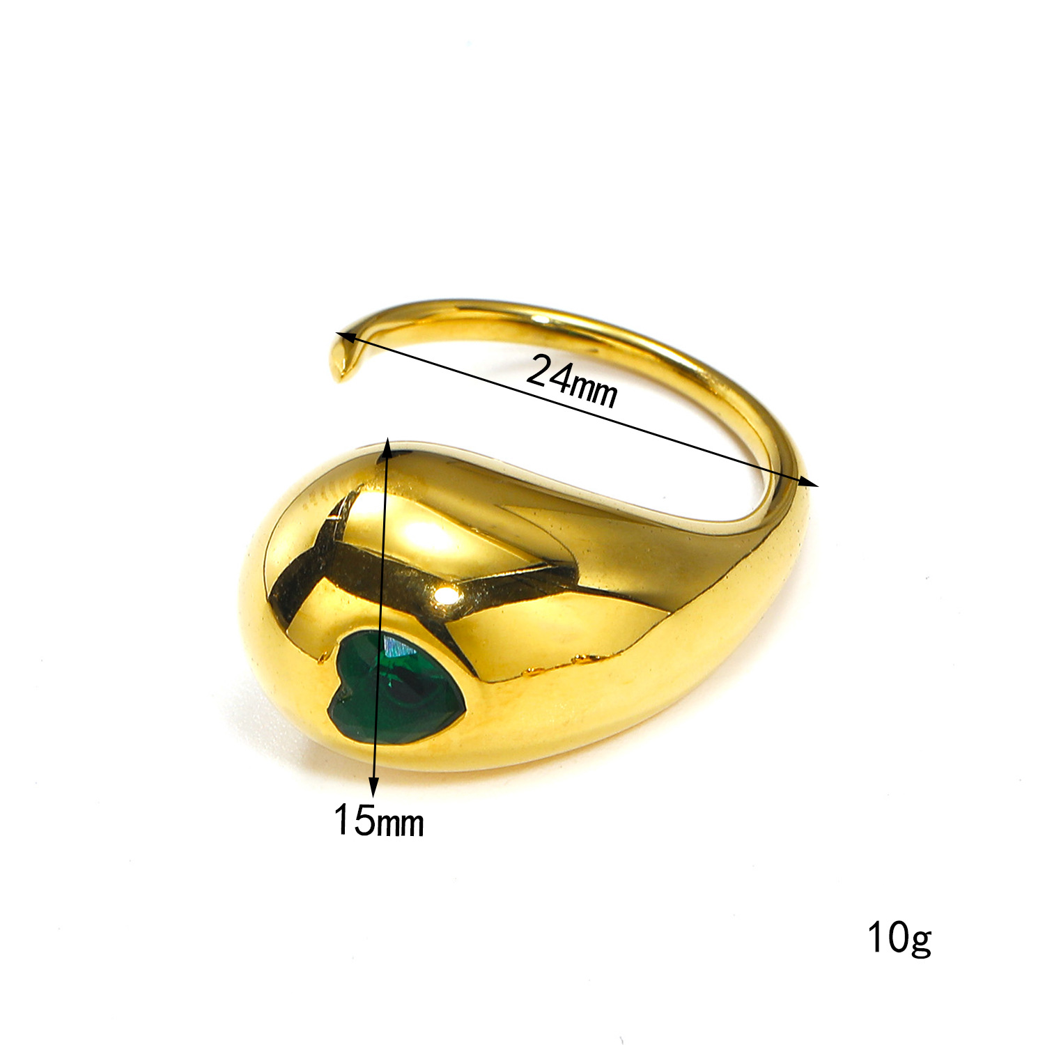 Golden green diamond