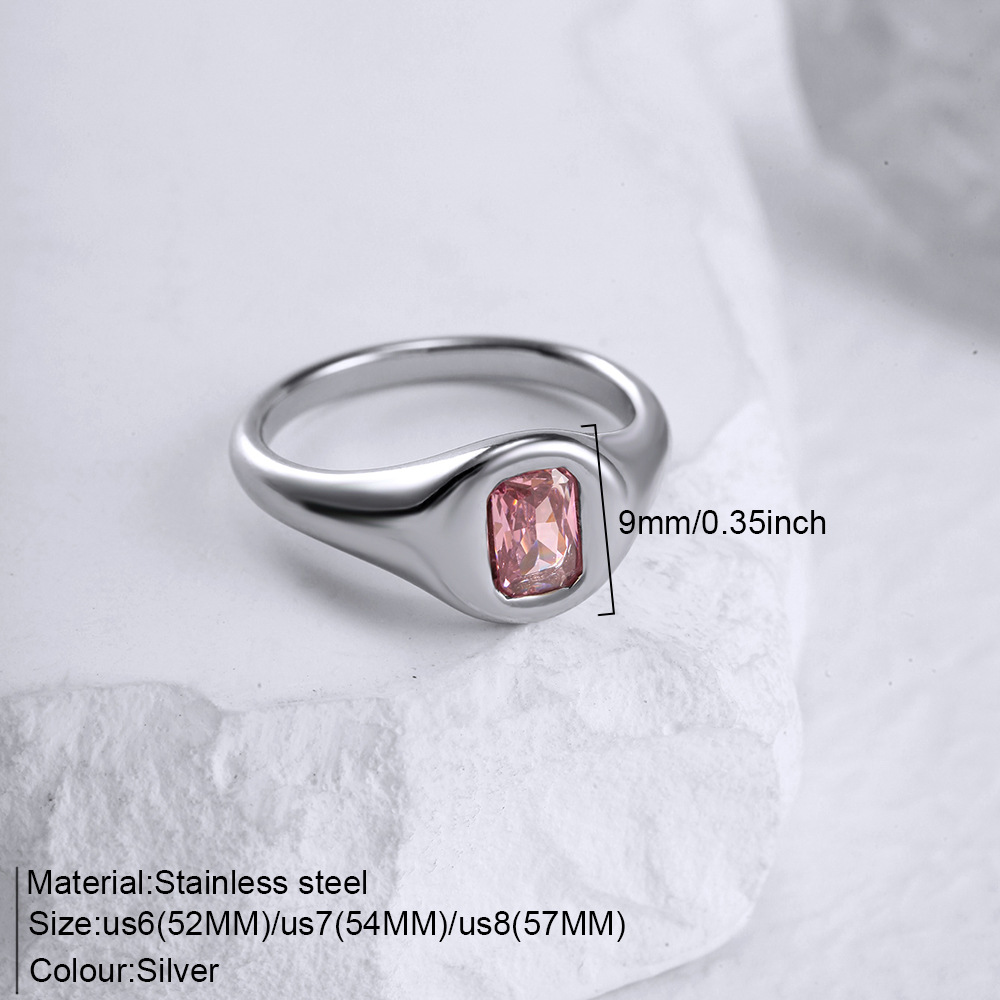 Steel color-pink zircon