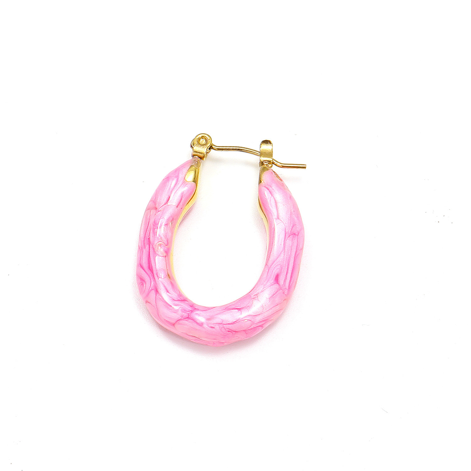 Golden pink enamel