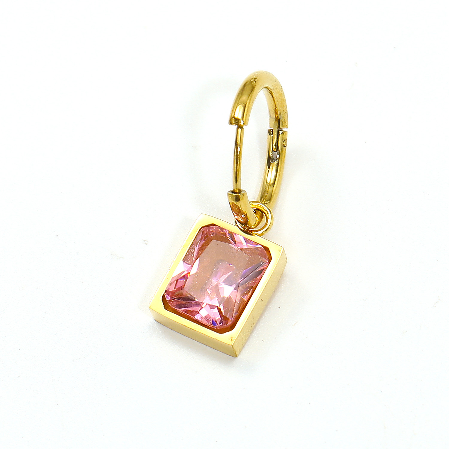 Golden pink diamond