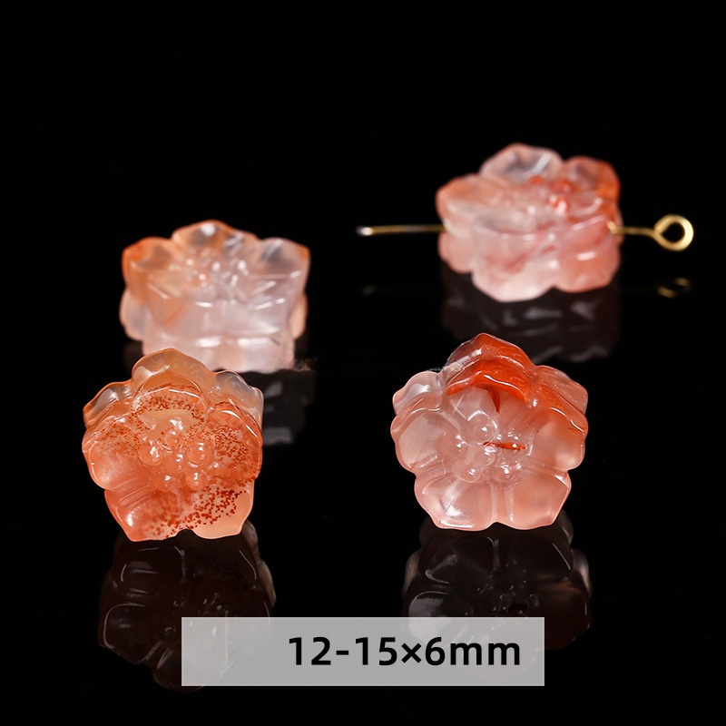 South red agate double-sided Lotus