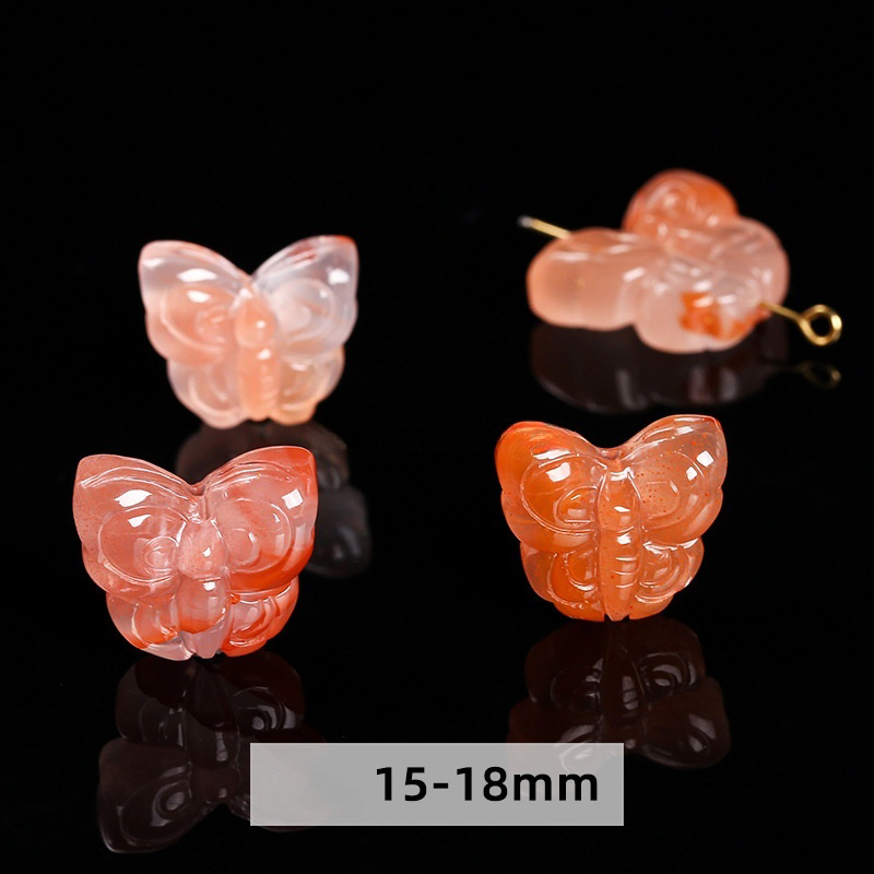 South red agate double-sided butterfly