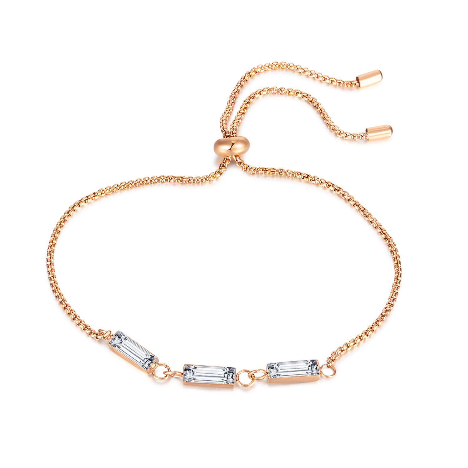 1266-steel bracelet [rose gold]]