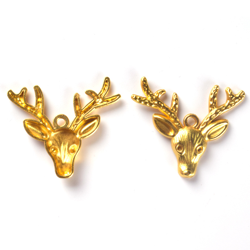 golden deer head