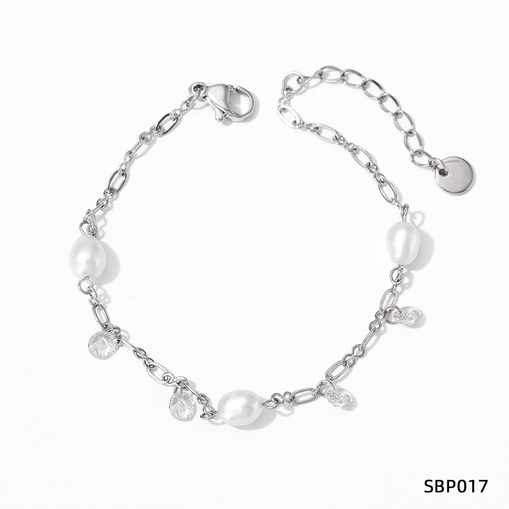 silver Bracelet White SBP017