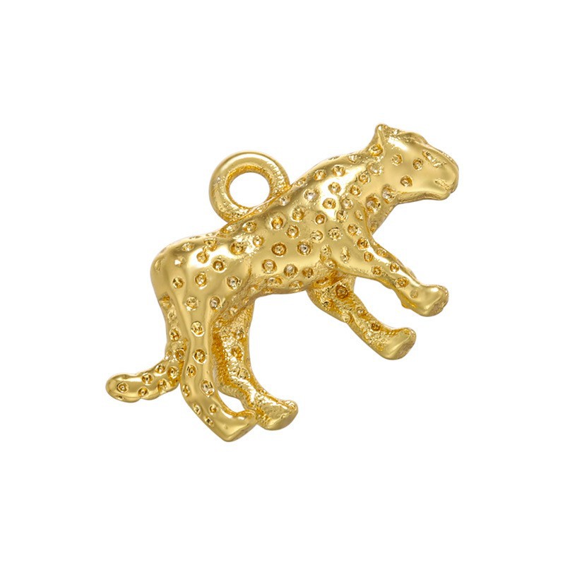 1 golden cheetah pendant