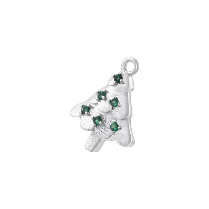 Vd1703 platinum green diamond christmas tree