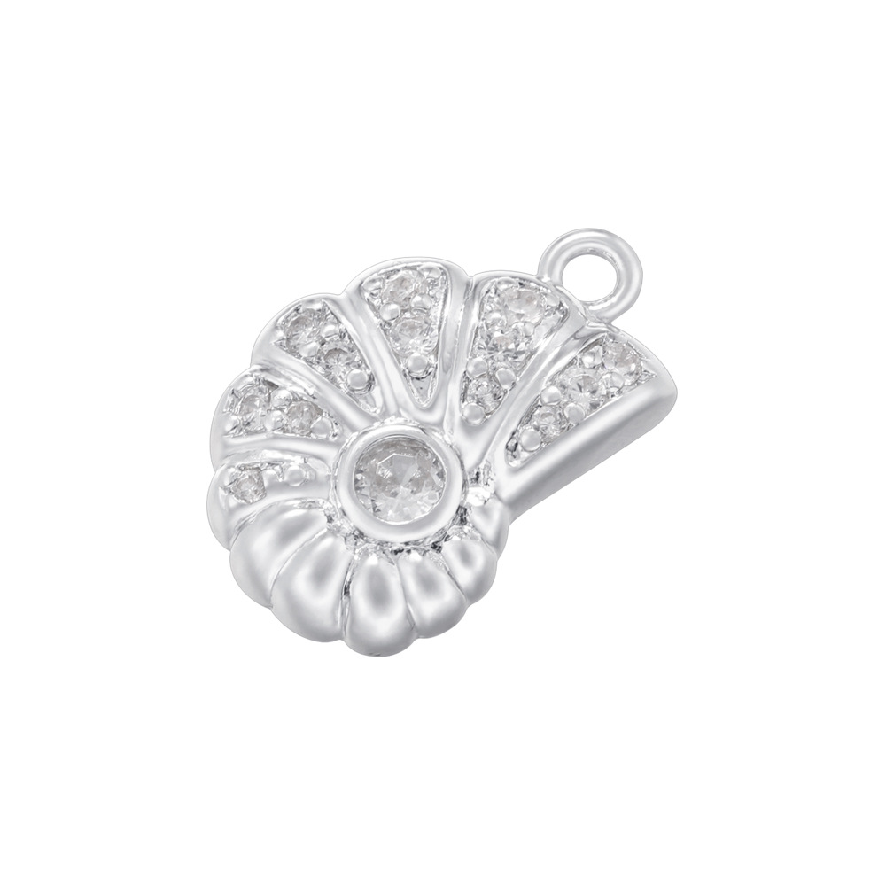 Vd1683 white gold white diamond conch