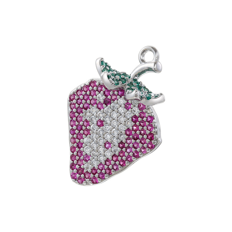 Vd1634 platinum color diamond strawberry