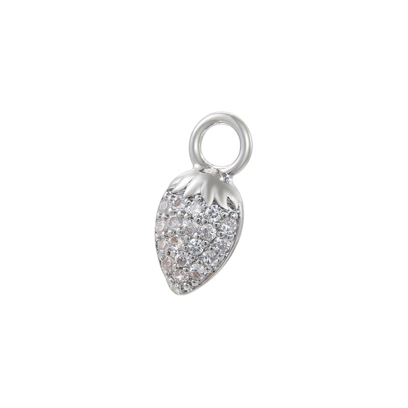 Vd1635 white gold white diamond strawberry