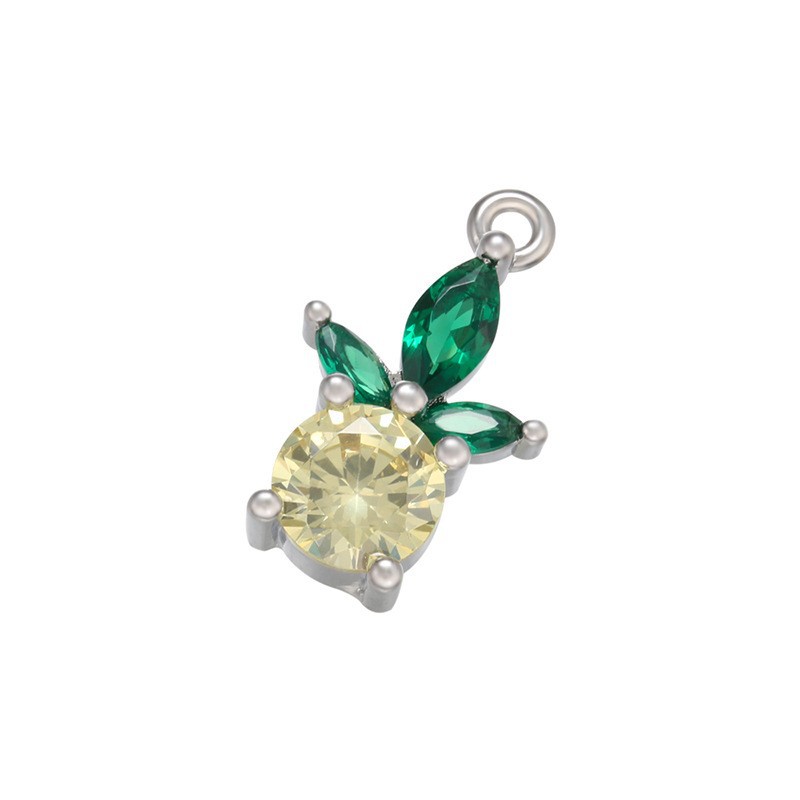 Vd983 platinum color diamond pineapple