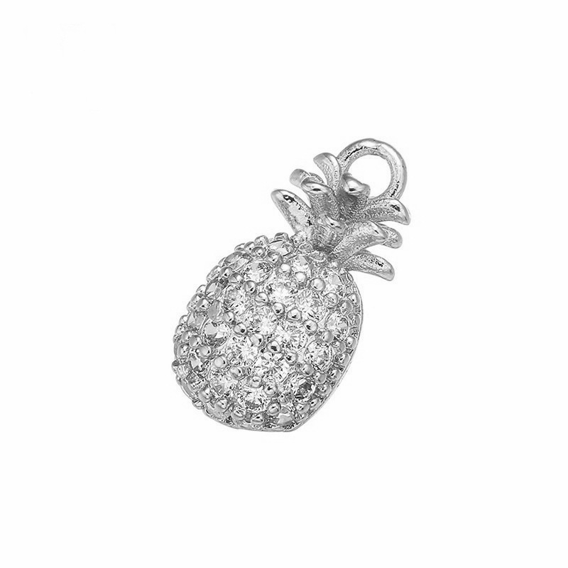 Vd457 white gold white diamond pineapple