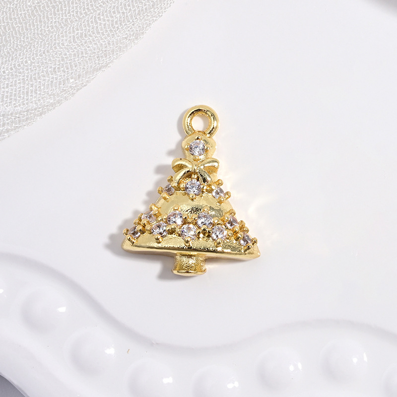 Vd1667 golden white diamond christmas tree