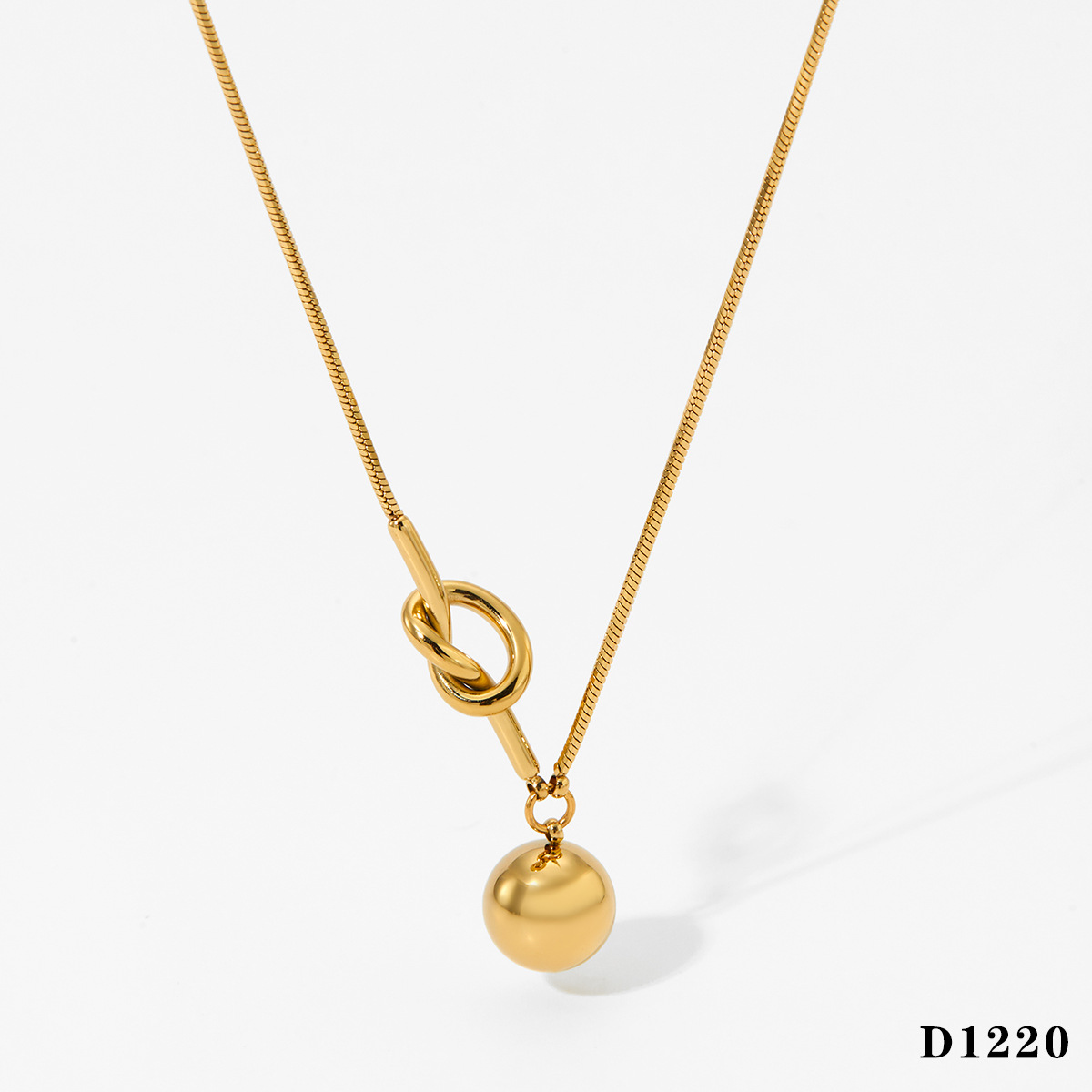 Gold necklace d1220