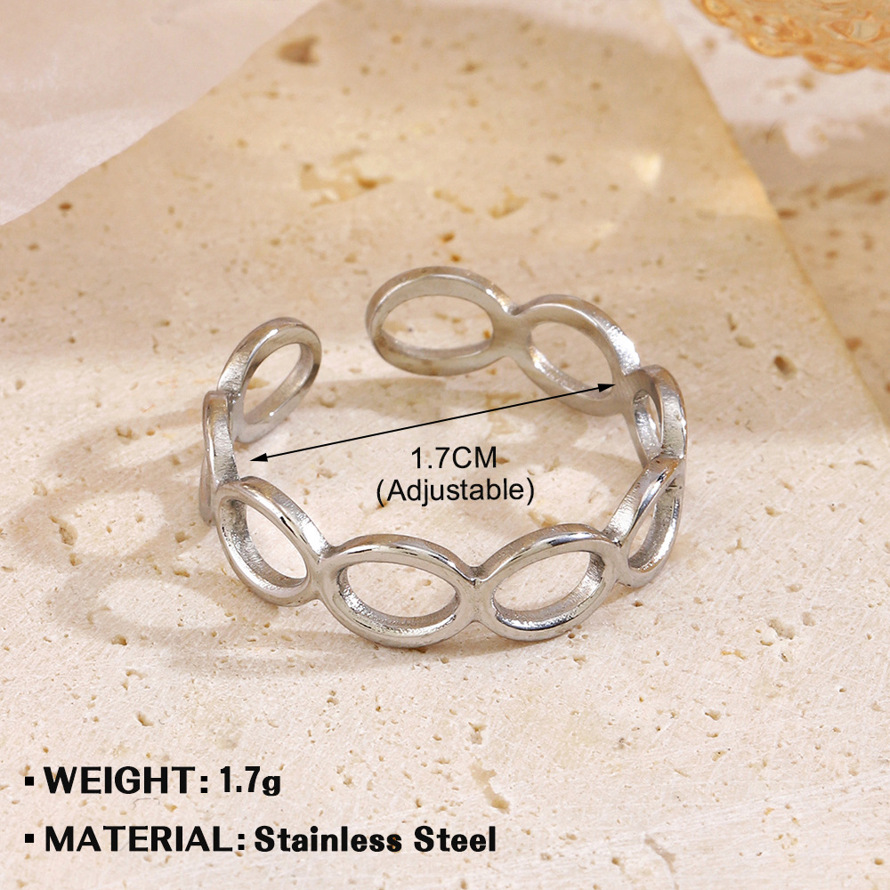 Steel oval ring