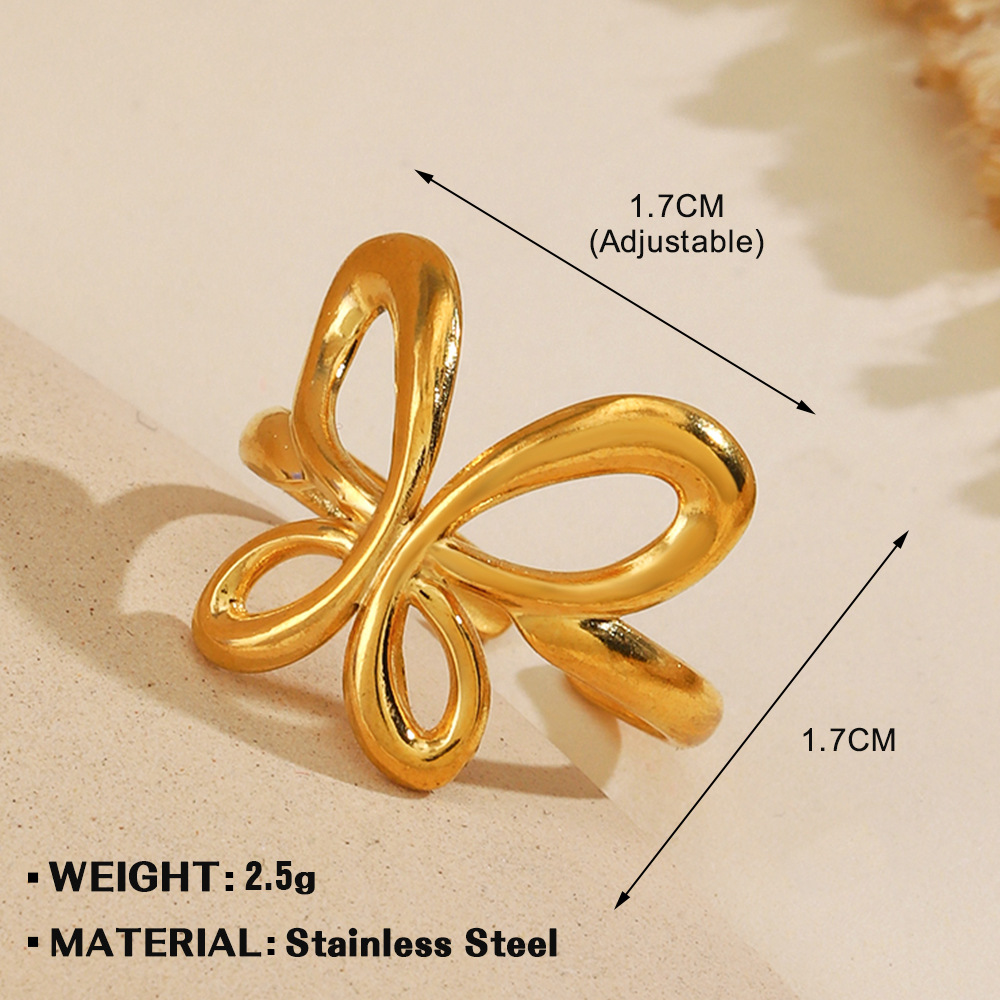 Golden Butterfly Ring