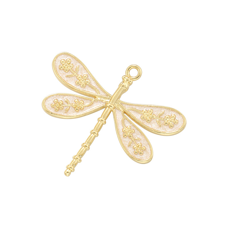 White dragonfly pendant