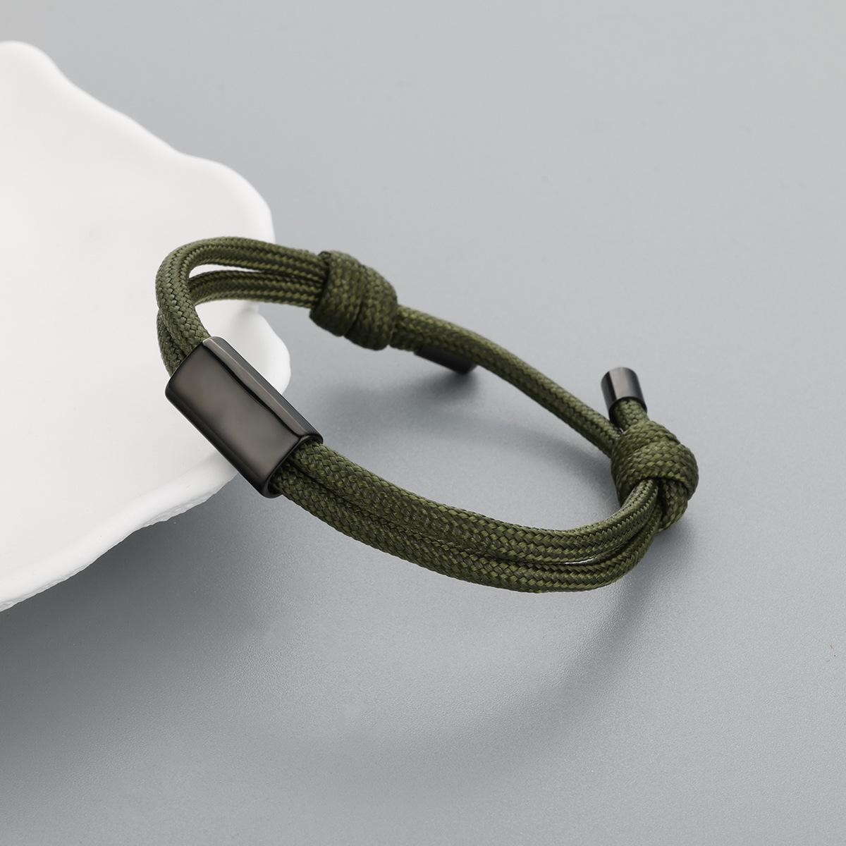 Army green black buckle