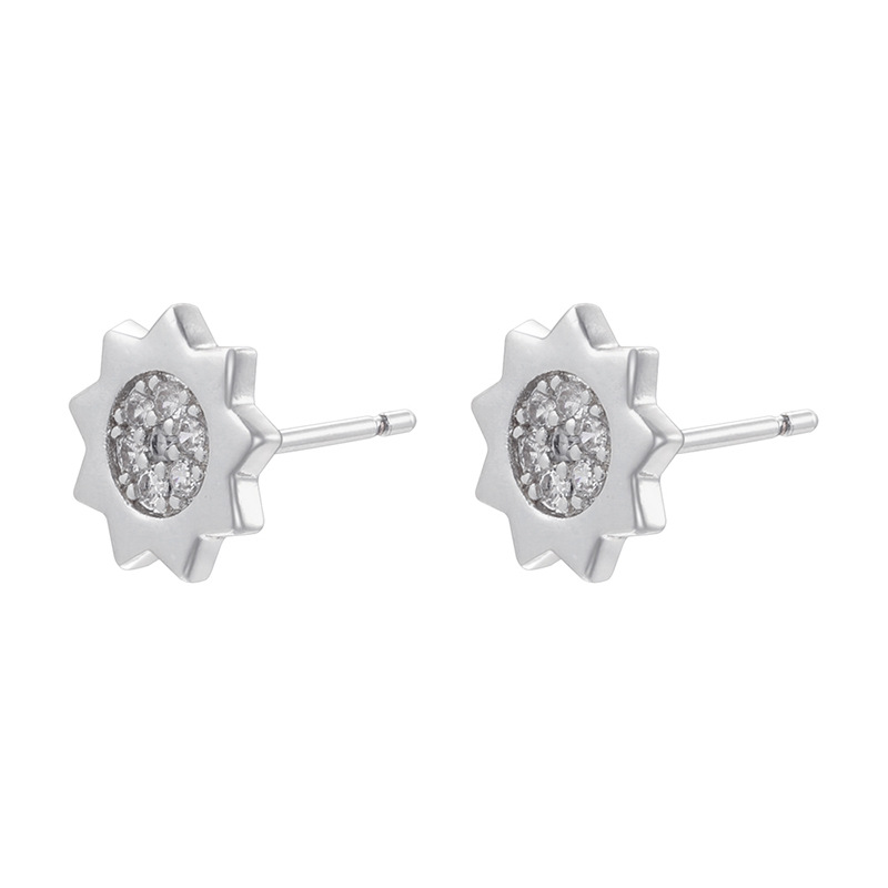 Ve1497 white gold 1 pair