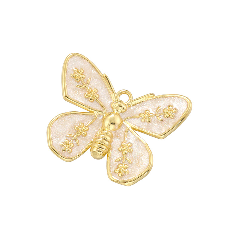 White butterfly pendant