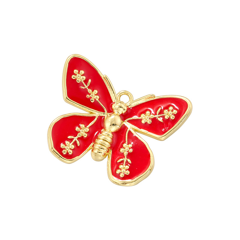 Red butterfly pendant