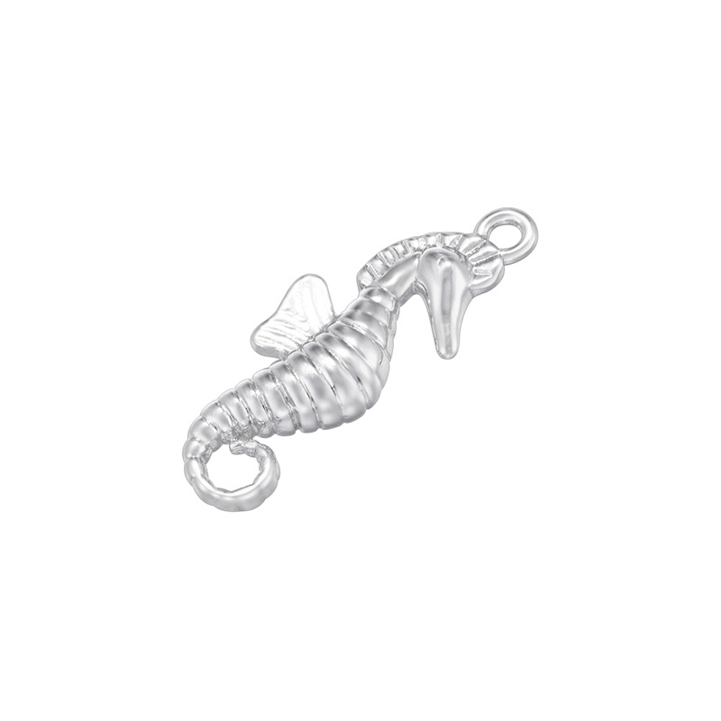 Vd1609 white gold seahorse pendant