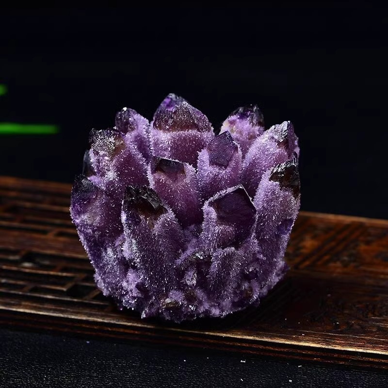 dark purple crystal cluster 410-500g