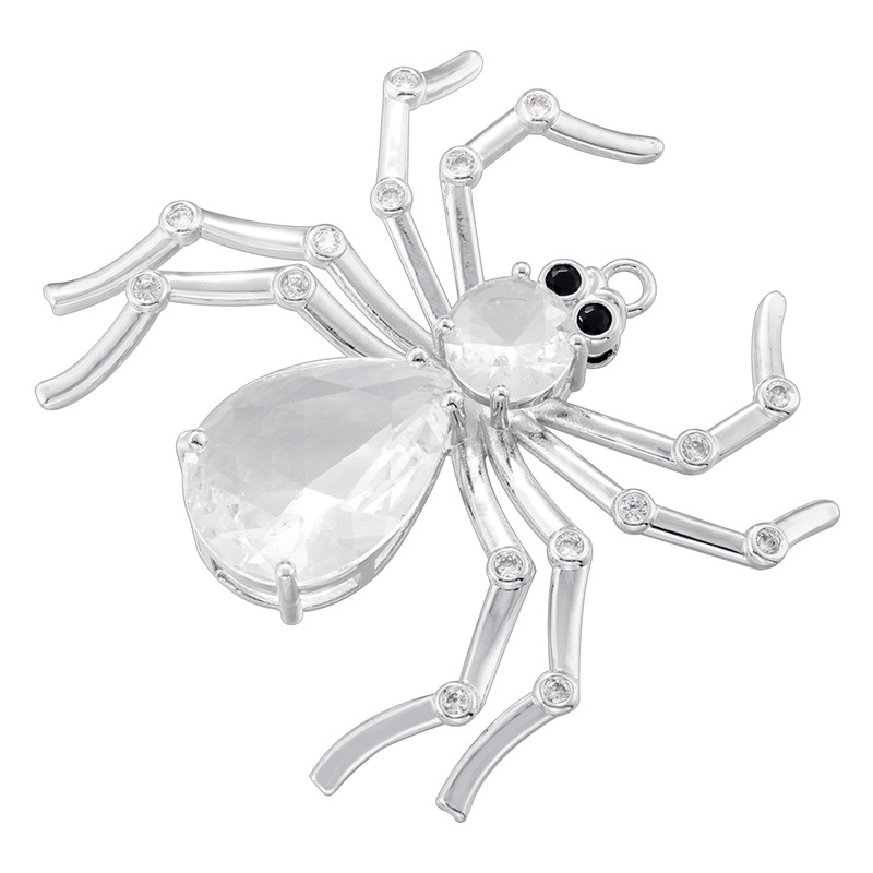 Vd1627 white gold spider pendant