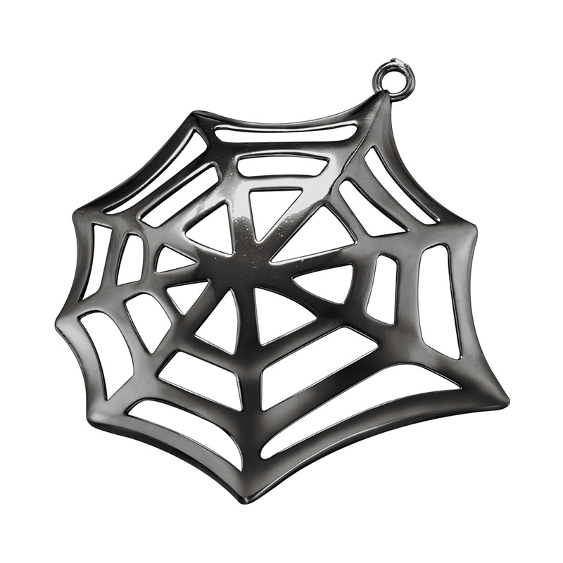 Vd1629 gun black spider web pendant