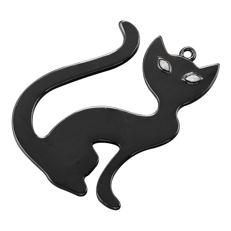 Vd1630 gun black cat pendant