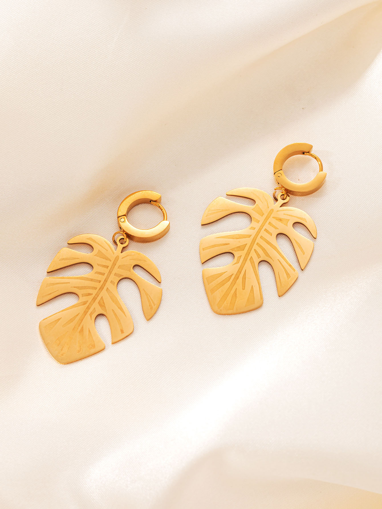 Gold earrings